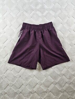 Under Armour Athletic Shorts Mens Medum Maroon Gym Yoga Run Wear